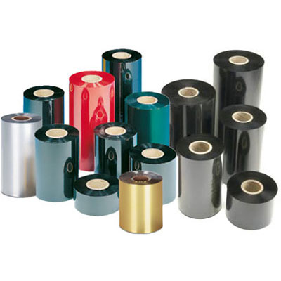 An image depicting many ribbon rolls of various colors and sizes on a white background